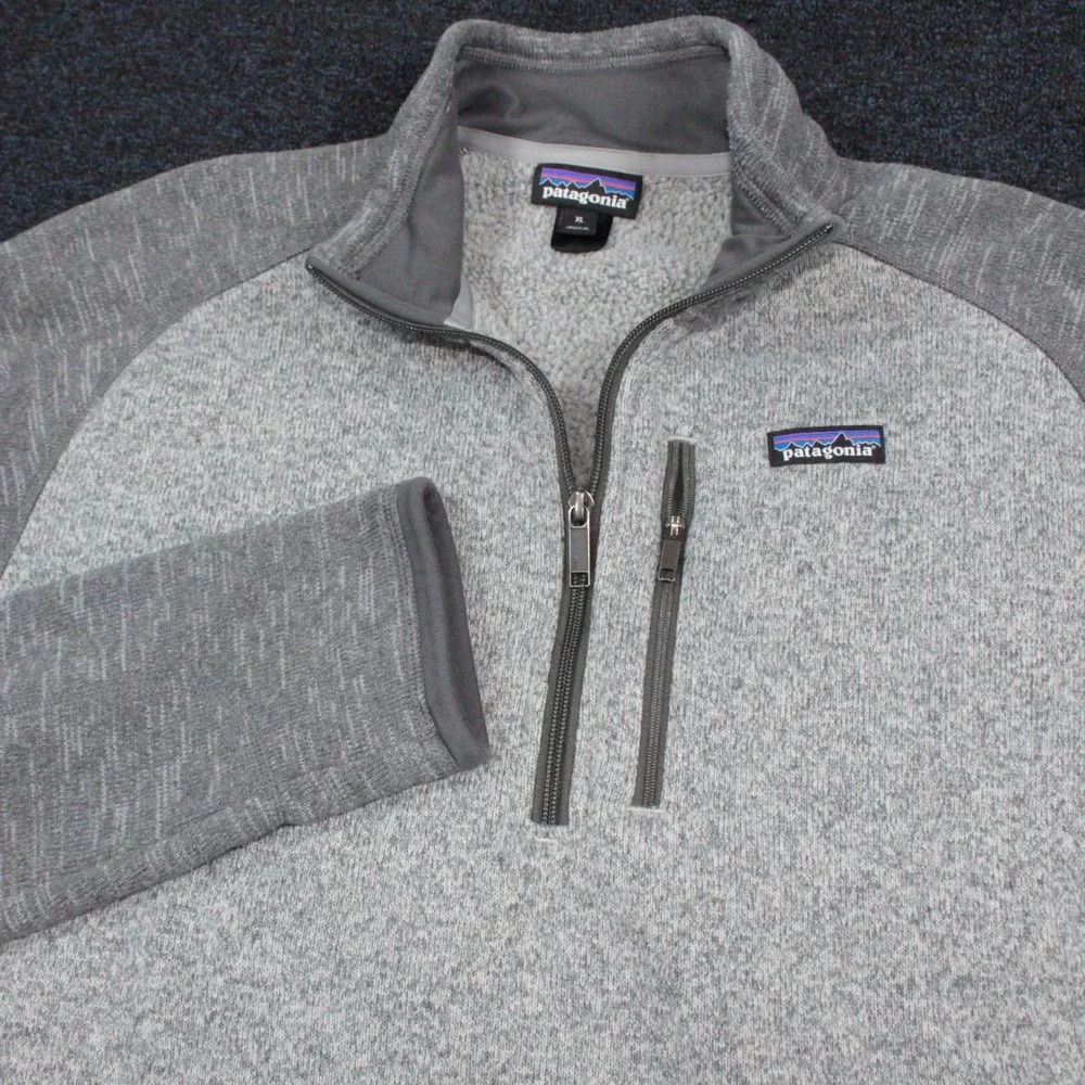 Patagonia 1/4 Zip Mens XL Better Sweater Pullover Heather Gray Fleece Jacket